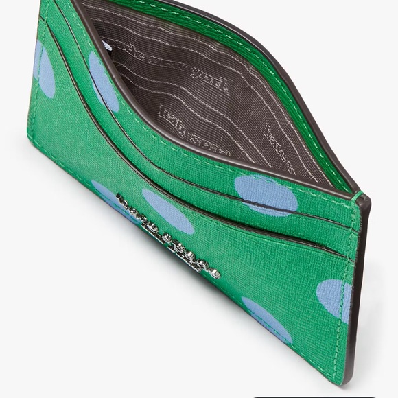 NWT💃Kate Spade Morgan Sunshine Dot Card Holder - Picture 3 of 4